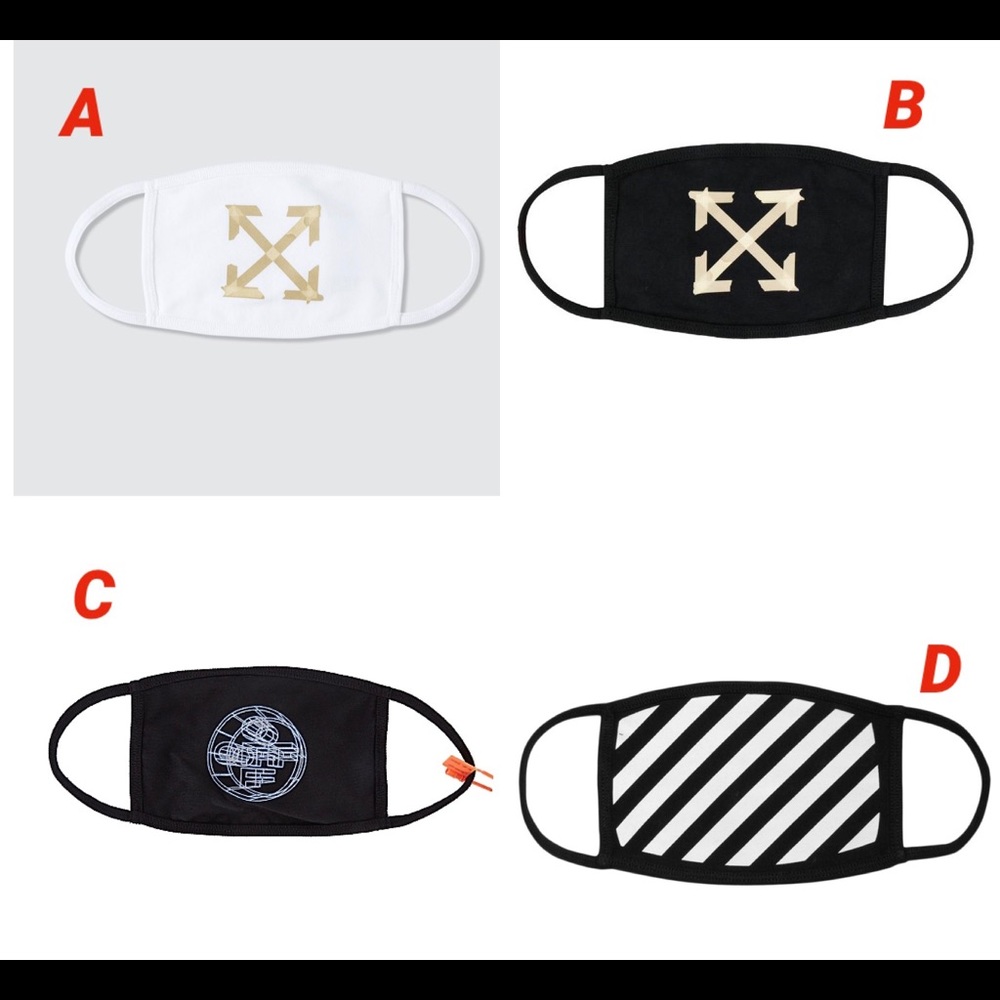 Off White 100% Cotton Mask